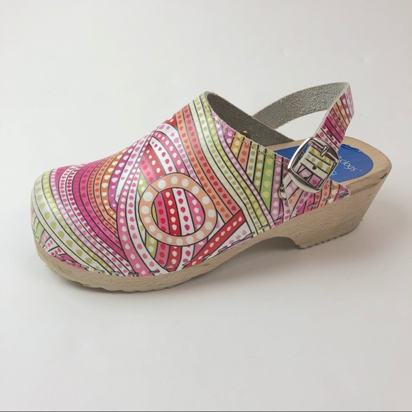 Cape Clogs Other - Cape Clogs Kozmic Pink Girls Swedish Wooden Shoes